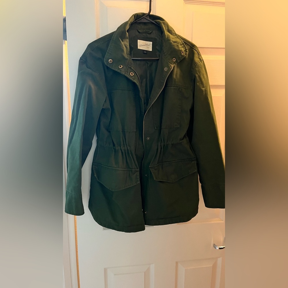Universal Thread Green Utility women Jacket with Military Style Small